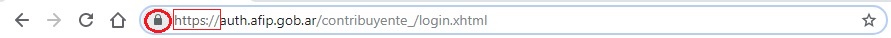 Imagen de ejemplo del navegador Chrome acerca de cómo la dirección web primero se muestra sin https://